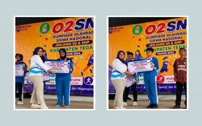 Dua Murid MTs Negeri 2 Tegal Sabet Podium Gaya Punggung O2SN 2026