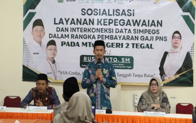 MTs Negeri 2 Tegal Gelar Sosialisasi Layanan Kepegawaian dan Interkoneksi Data SIMPEG 5