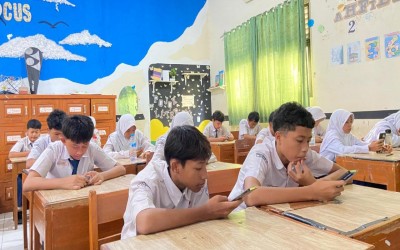ASAT MTs Negeri 2 Tegal Berjalan Lancar, Murid Tetap Semangat Belajar di Tengah Tanggal Merah